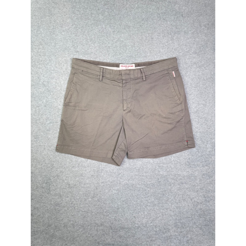 Orlebar Brown Beacher Day Shorts BRU Brown Cotton Mens Size 36 Preppy Vacation